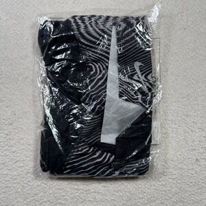 Nike Dri Fit Womens Running Shorts Black White‎ Abstract Print Athletic Size S